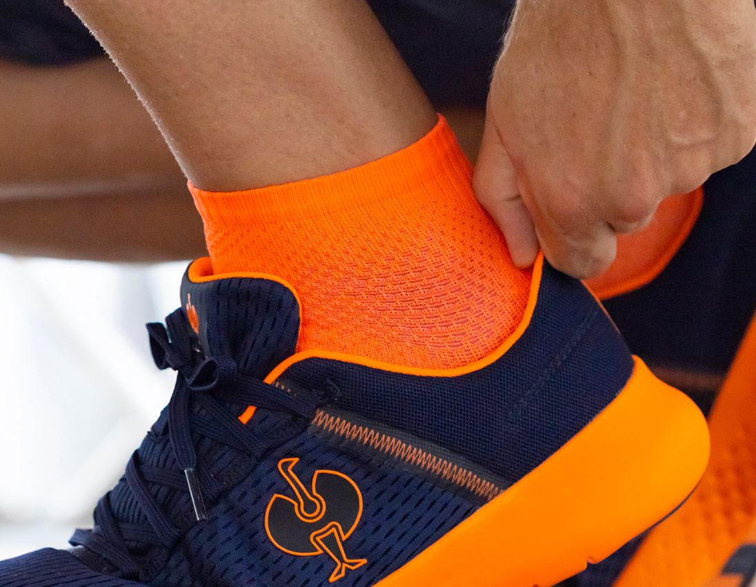 Socks: e.s. All-season socks function light/low + high-vis orange/navy 1