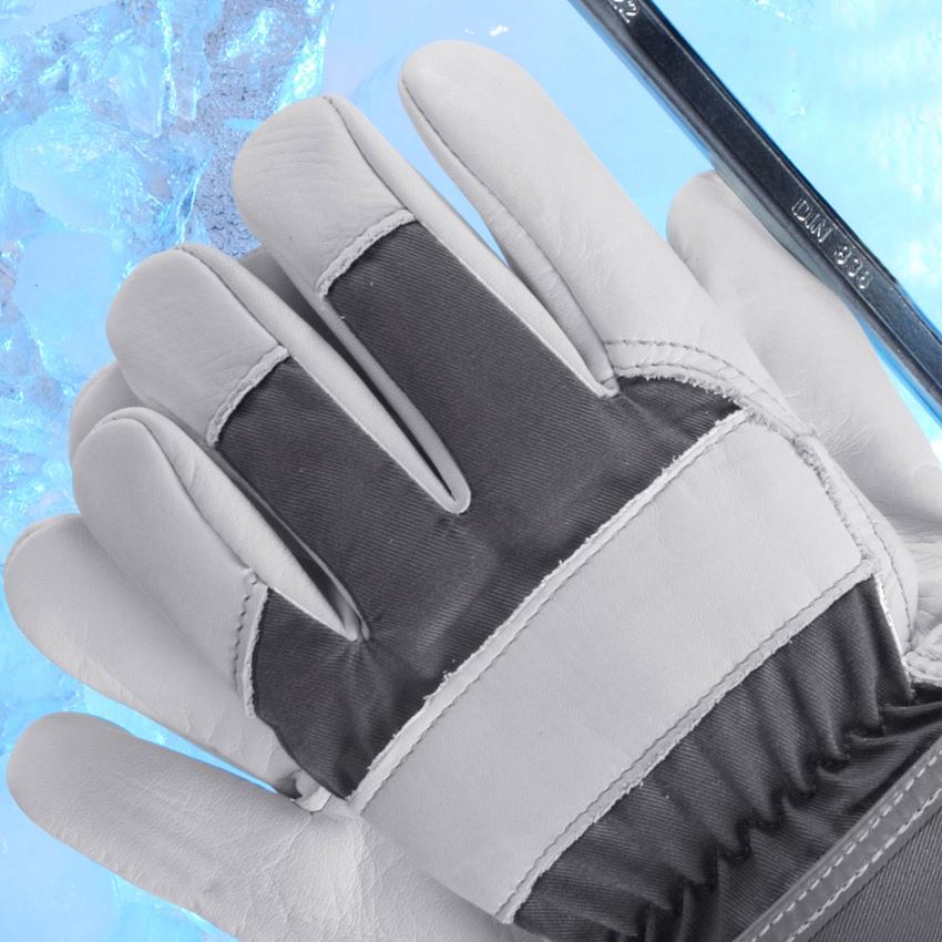 Cold: Grain leather winter gloves Yukon 2