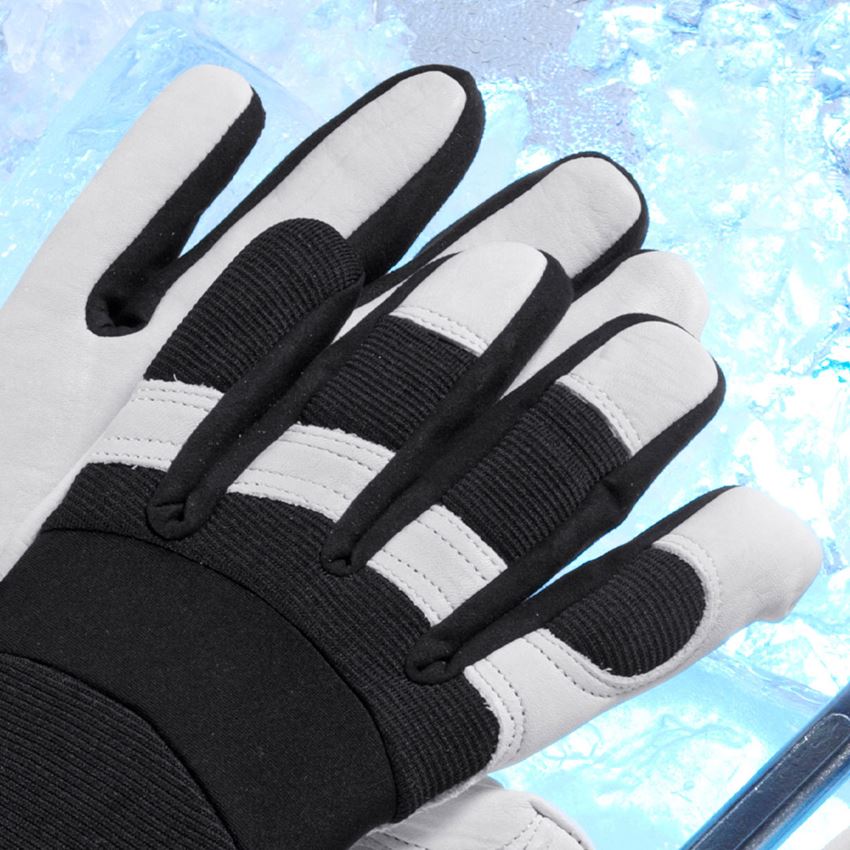 Leather: Full leather assembly gloves Ice 2