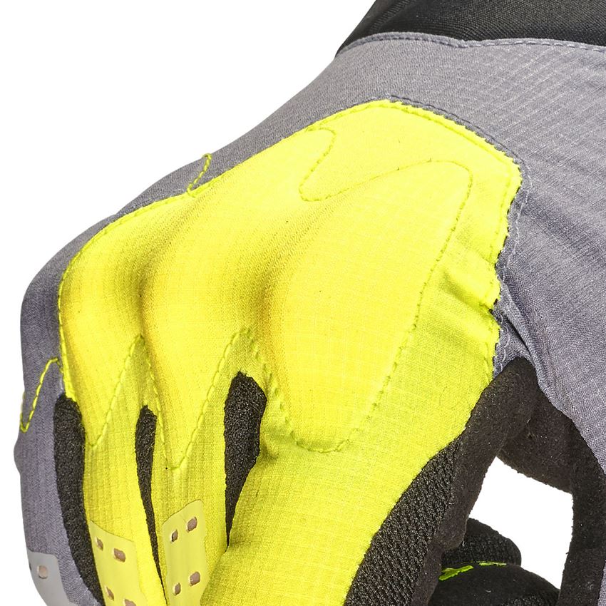 Hybrid: Gloves e.s.trail, light + acid yellow/basaltgrey/black 2