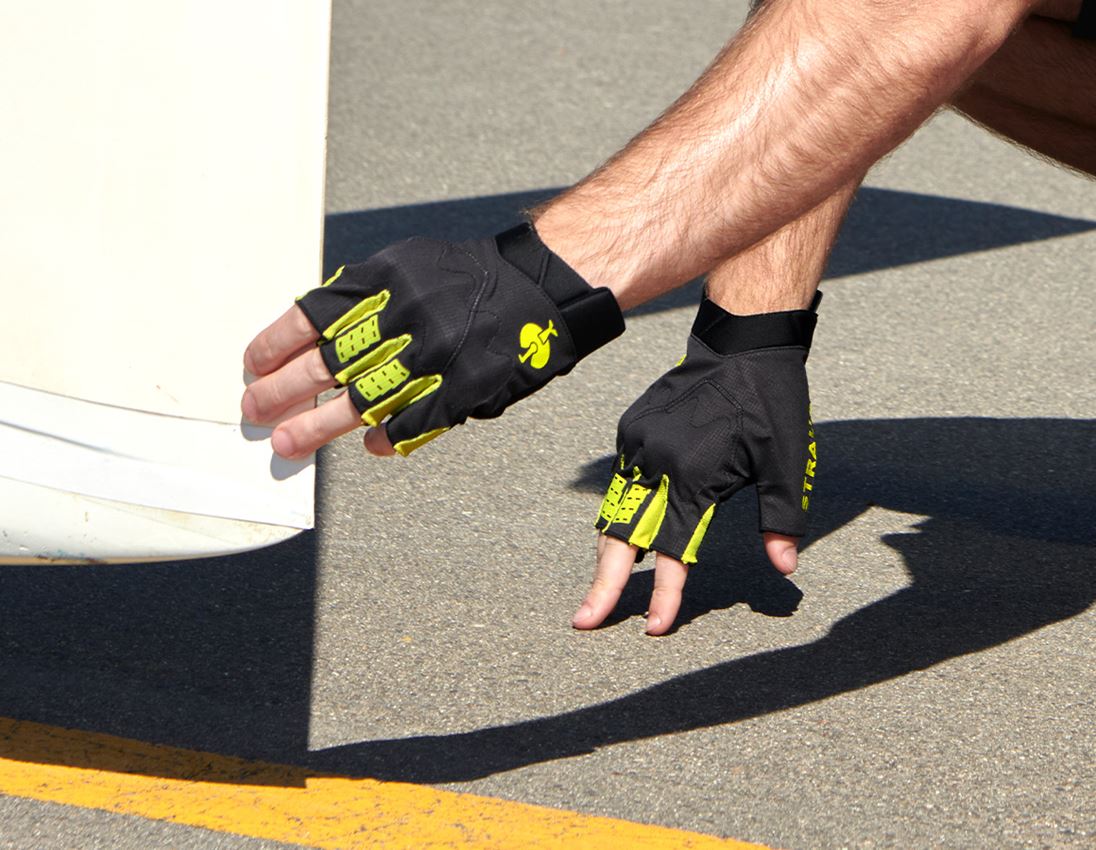 Hybrid: Gloves e.s.trail, short + black/acid yellow