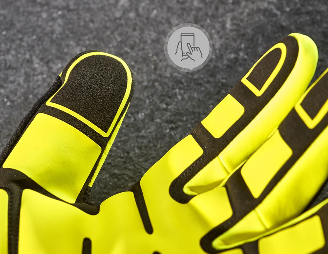 Hybrid: Gloves e.s.trail winter + black/acid yellow 2