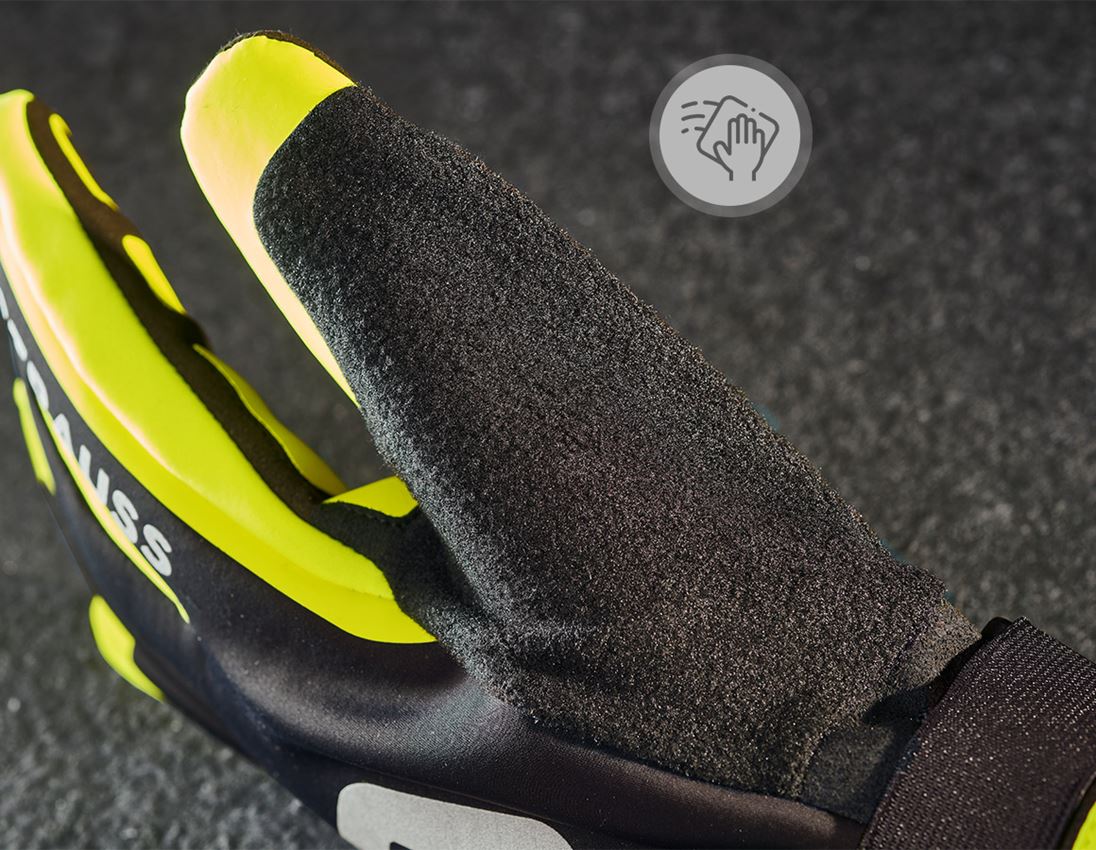 Hybrid: Gloves e.s.trail winter + black/acid yellow/basaltgrey 1