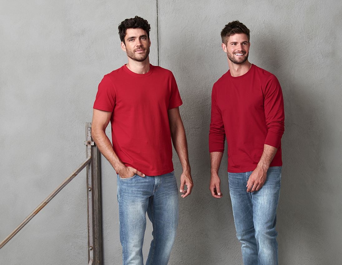Shirts & Co.: e.s. T-Shirt cotton + feuerrot 1