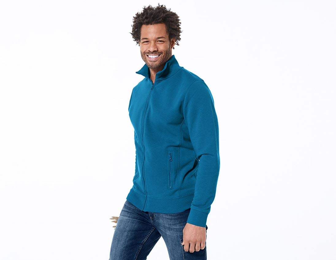 Shirts, Pullover & more: e.s. Sweat jacket poly cotton + atoll