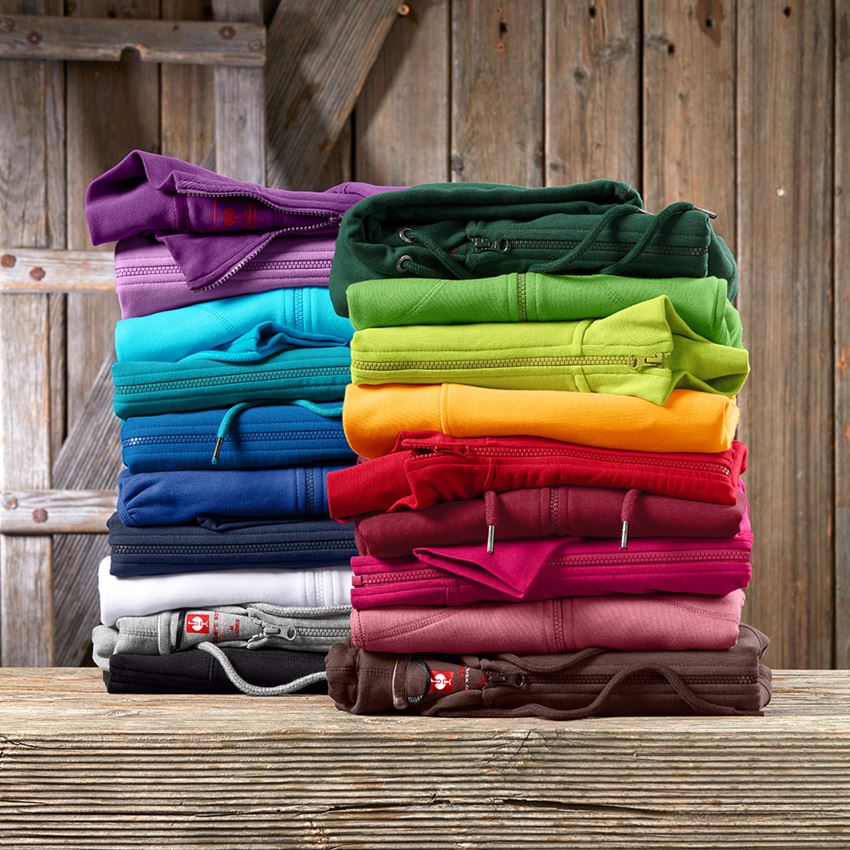 Shirts & Co.: e.s. Hoody-Sweatjacke poly cotton, Damen + schwarz 2