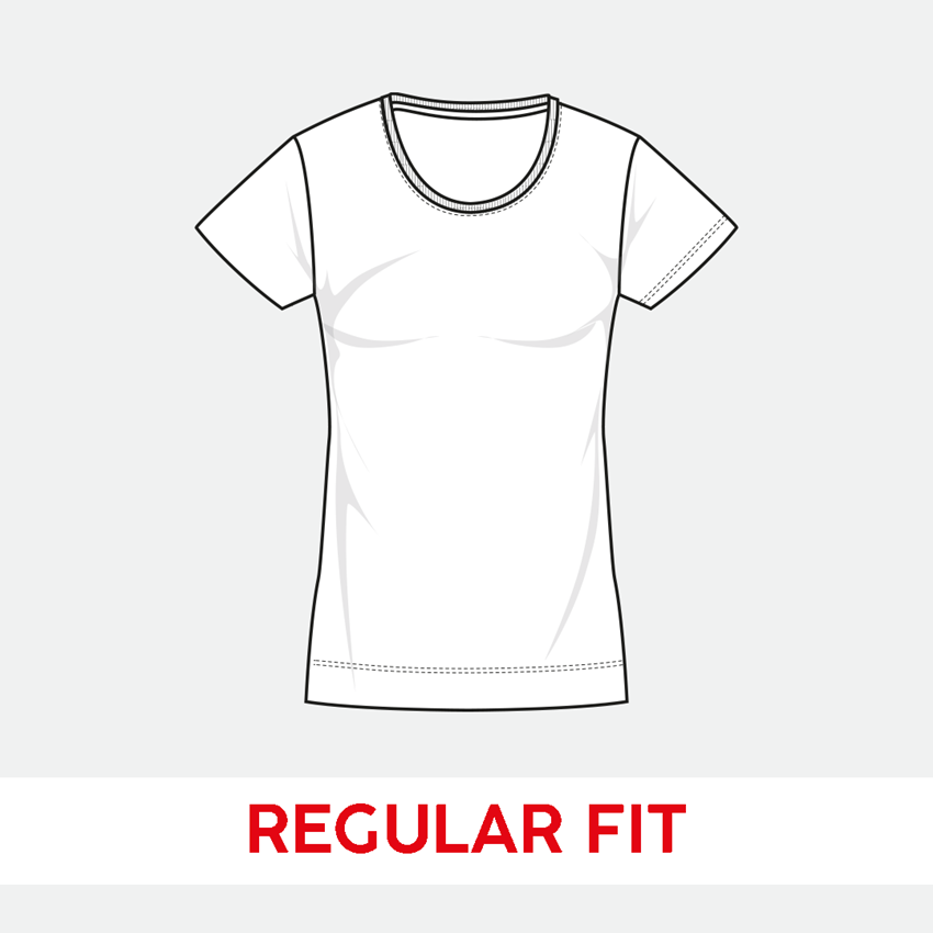Shirts, Pullover & more: e.s. T-shirt cotton stretch, ladies' + grey melange 2