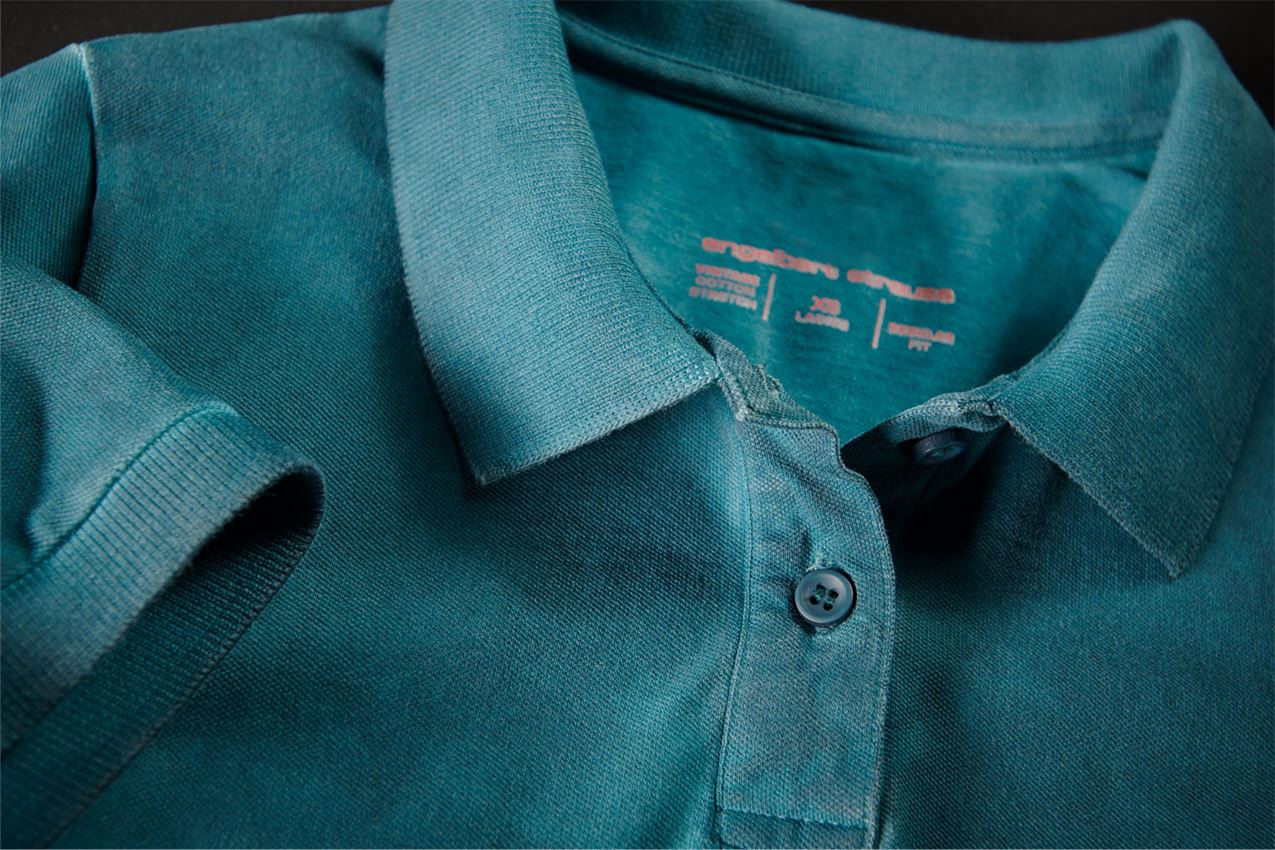Topics: e.s. Polo shirt vintage cotton stretch, ladies' + darkcyan vintage 2