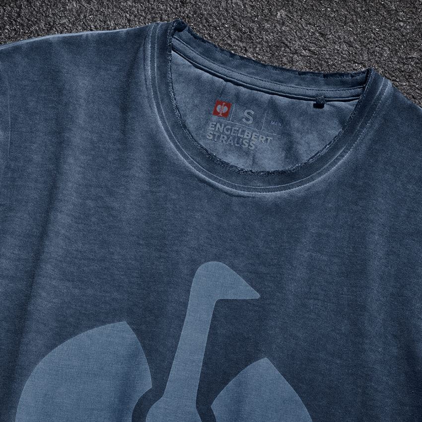 Hauts: T-Shirt e.s.motion ten ostrich + bleu ardoise vintage 2