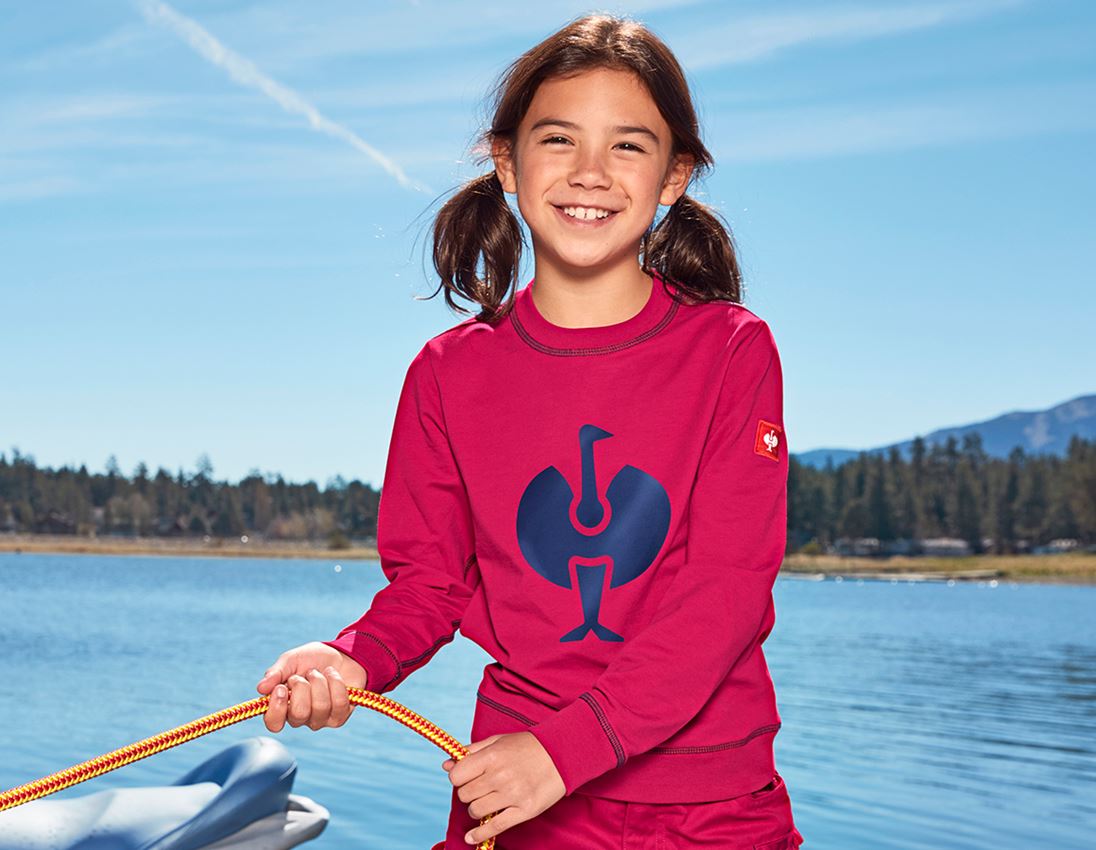 Shirts, Pullover & more: Sweatshirt e.s.motion 2020, children's + berry/navy