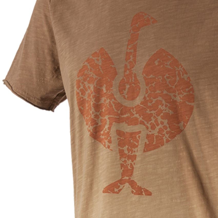 Shirts & Co.: e.s. T-Shirt workwear ostrich + hellbraun vintage 2