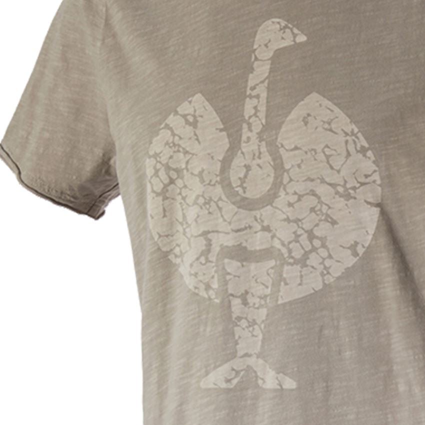 Hauts: e.s. T-Shirt workwear ostrich + taupe vintage 2