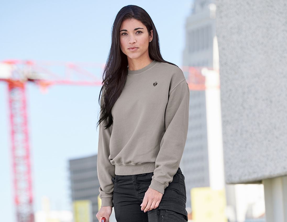 Shirts, Pullover & more: Oversize sweatshirt e.s.motion ten, ladies' + opalgrey vintage 1