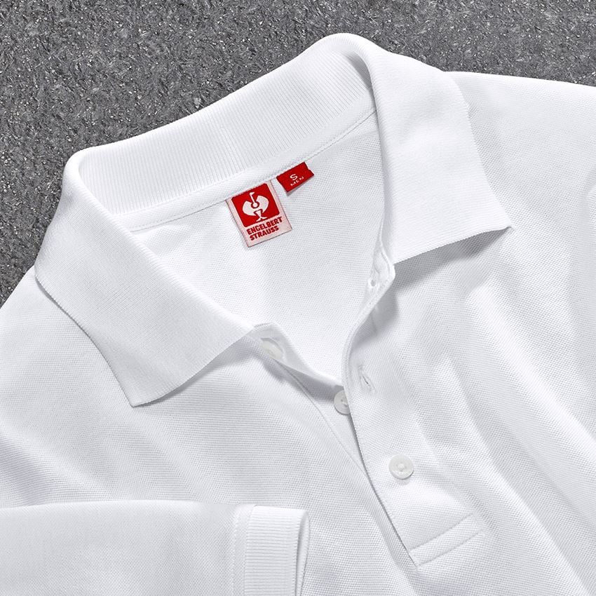 Shirts & Co.: Piqué-Polo e.s.industry + weiß 2