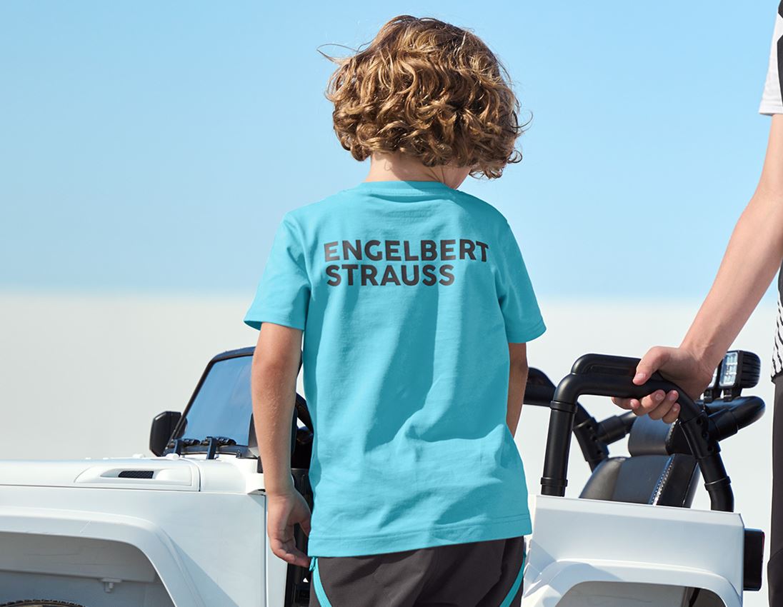 Hauts: T-Shirt e.s.trail, enfants + lapis turquoise/anthracite 1