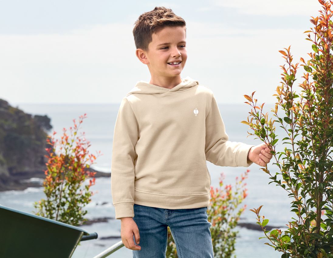 Shirts & Co.: Hoody-Sweatshirt e.s.botanica, Kinder + naturhellbeige