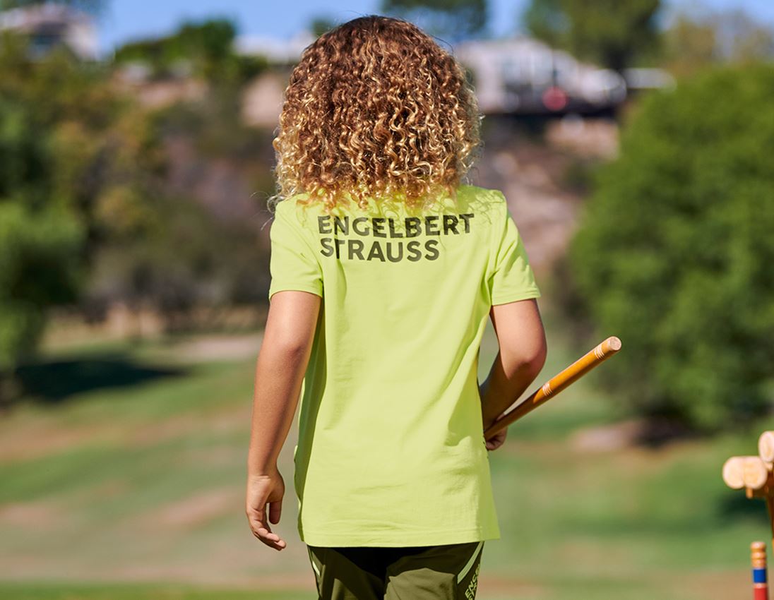 Shirts & Co.: T-Shirt e.s.trail graphic, Kinder + wacholdergrün/limegrün 1