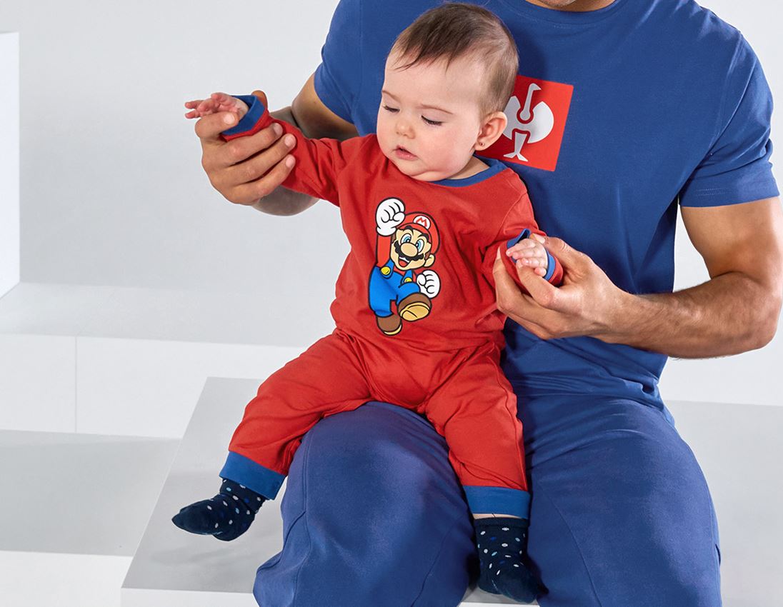 Accessoires: Body pour bébé Super Mario + strauss rouge 1