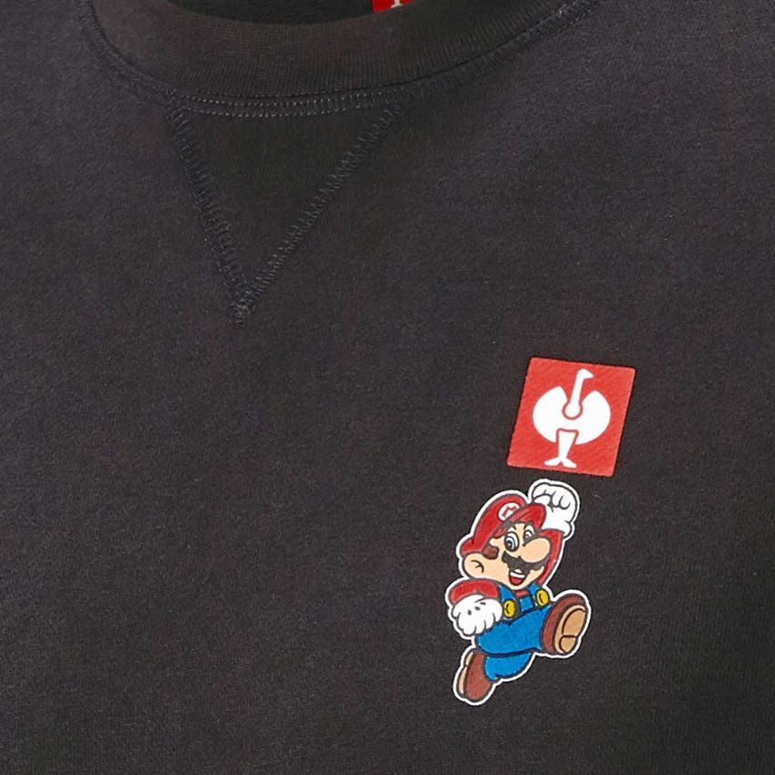 Kollaborationen: Super Mario Sweatshirt, Herren + schwarz 2