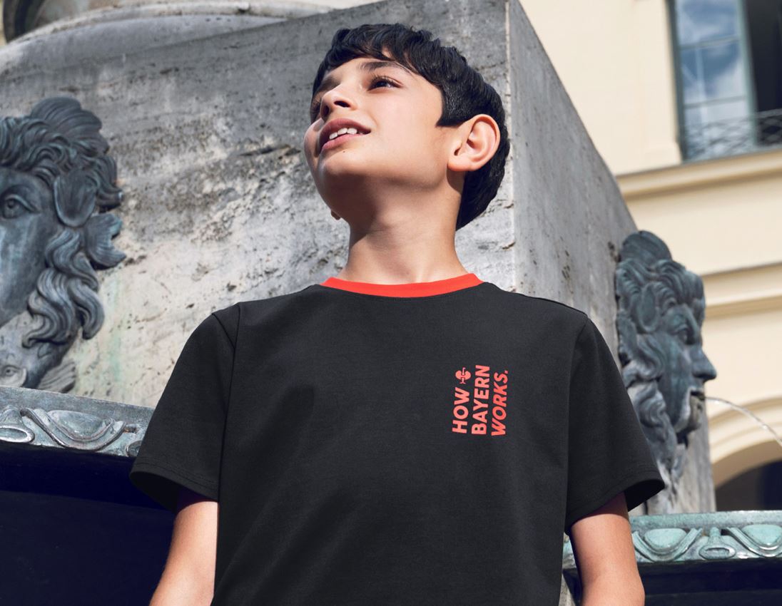 Kollaborationen: FCB Premium Kids T-Shirt Cotton Stretch + black/straussred 1
