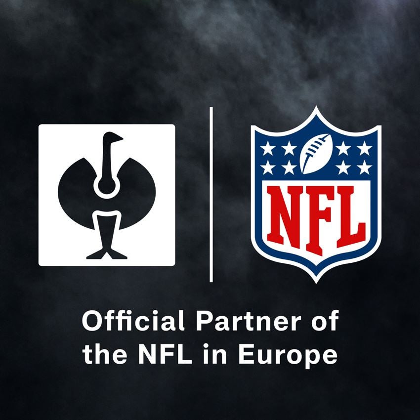 Kollaborationen: NFL hoodie + neptunblau/straussrot 2