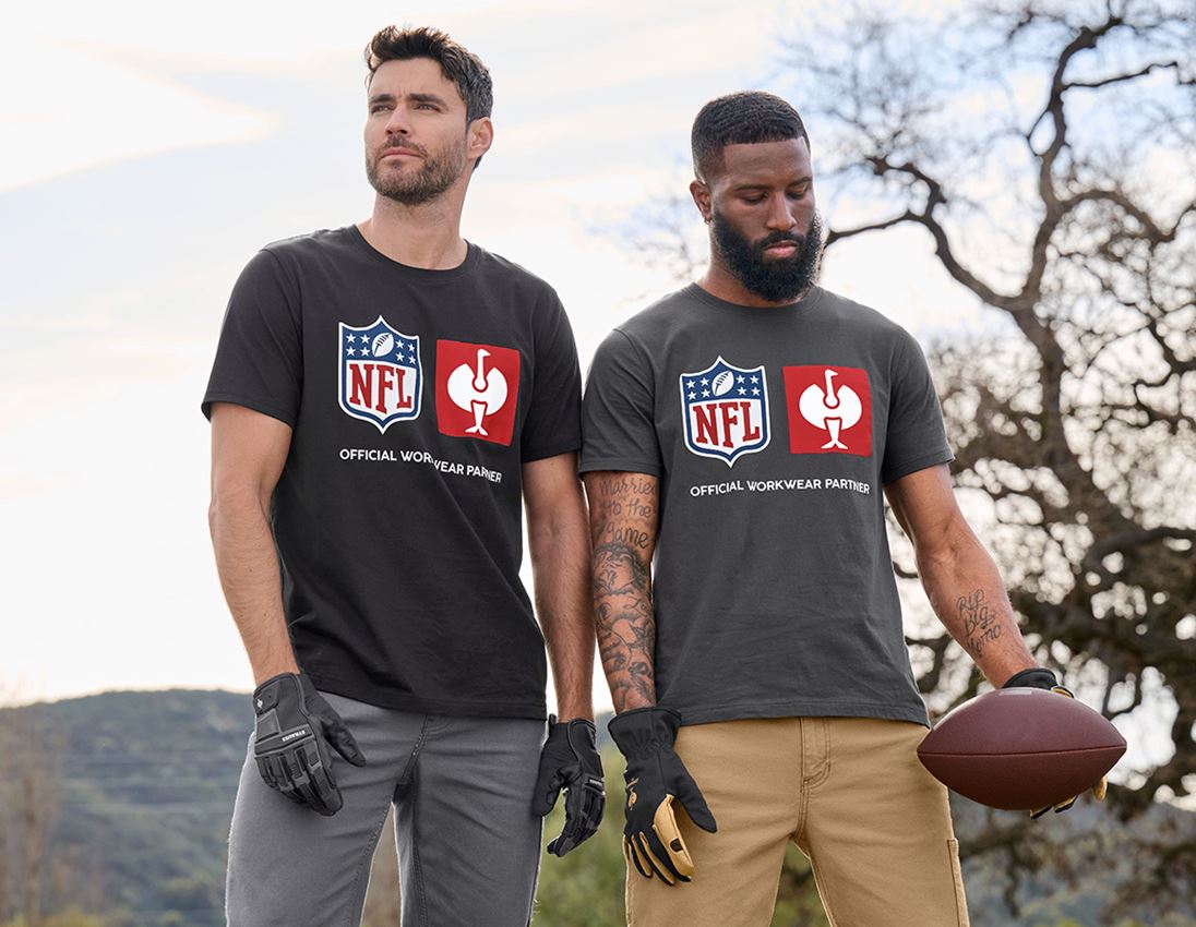 Vêtements: NFL T-Shirt cotton + gris carbone 3