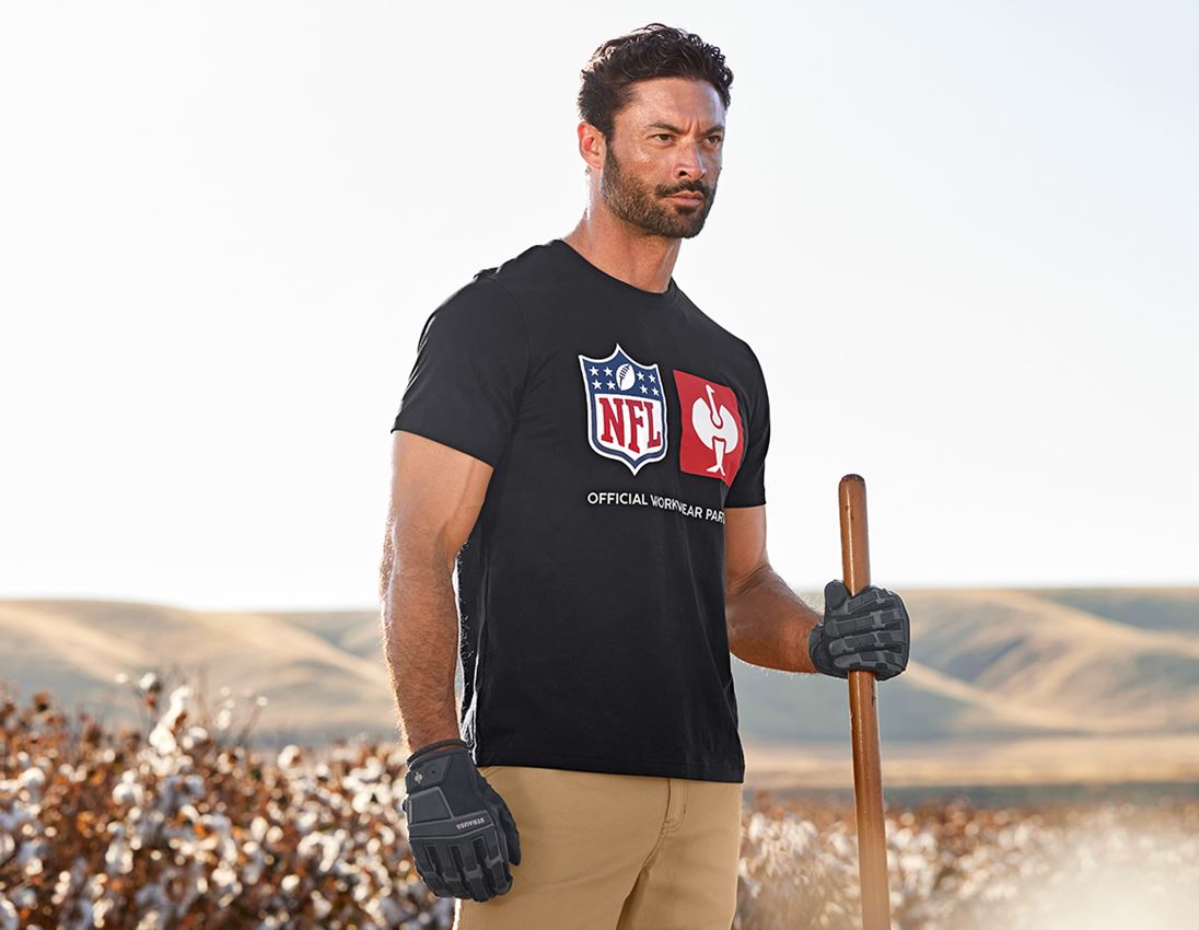 Bekleidung: NFL T-Shirt cotton + schwarz 2