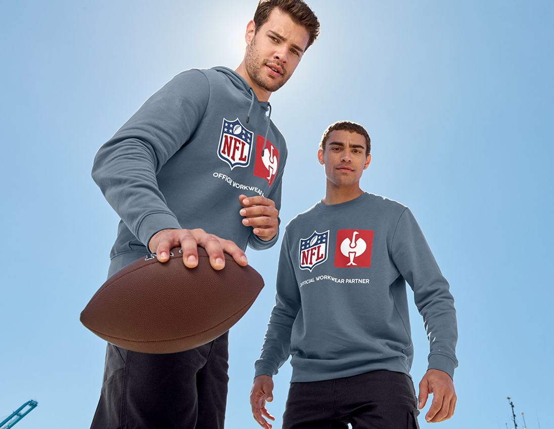 Bekleidung: NFL Sweatshirt cotton + oxidblau 2