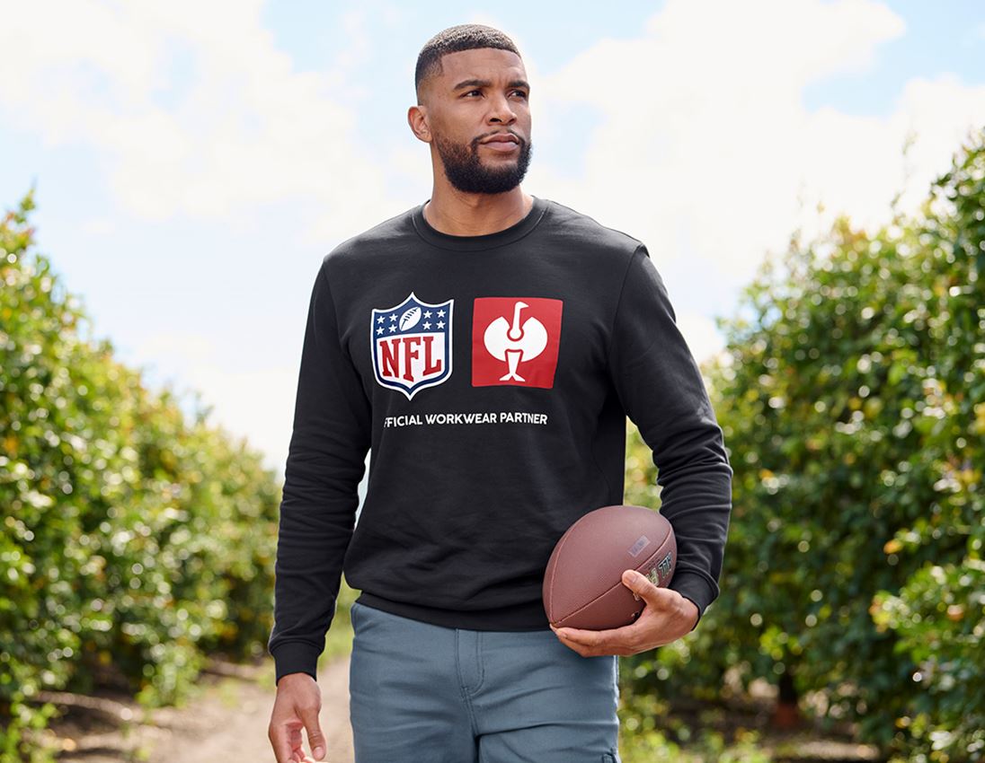 Collaborations: NFL Sweatshirt cotton + noir 1