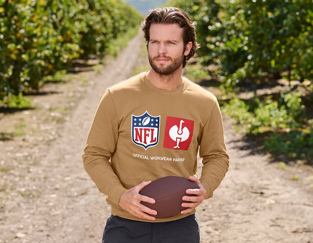 Vêtements: NFL Sweatshirt cotton + brun amande 1