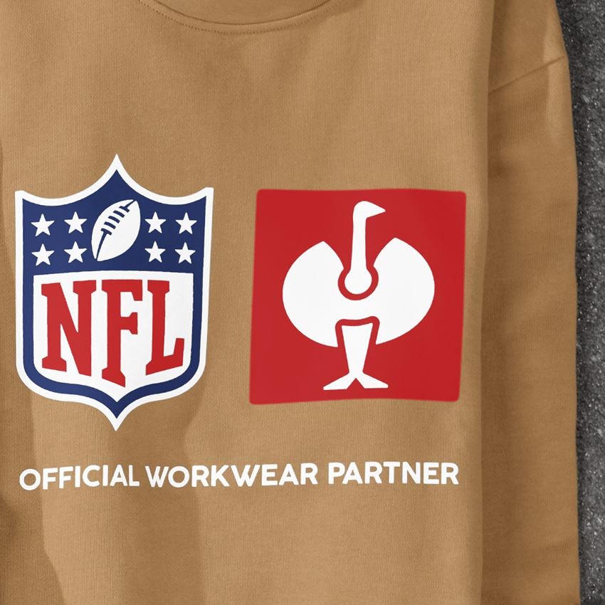 Kollaborationen: NFL Sweatshirt cotton + mandelbraun 2