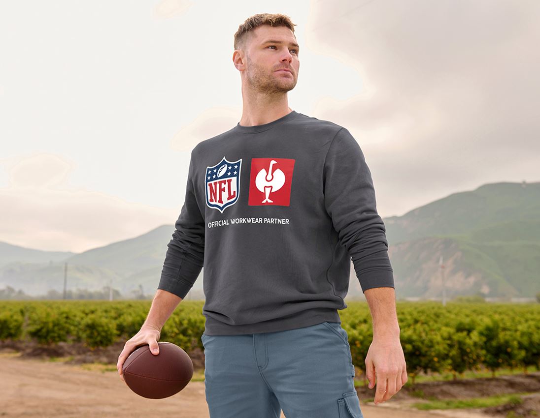 Shirts, Pullover & more: NFL Sweatshirt cotton + carbongrey