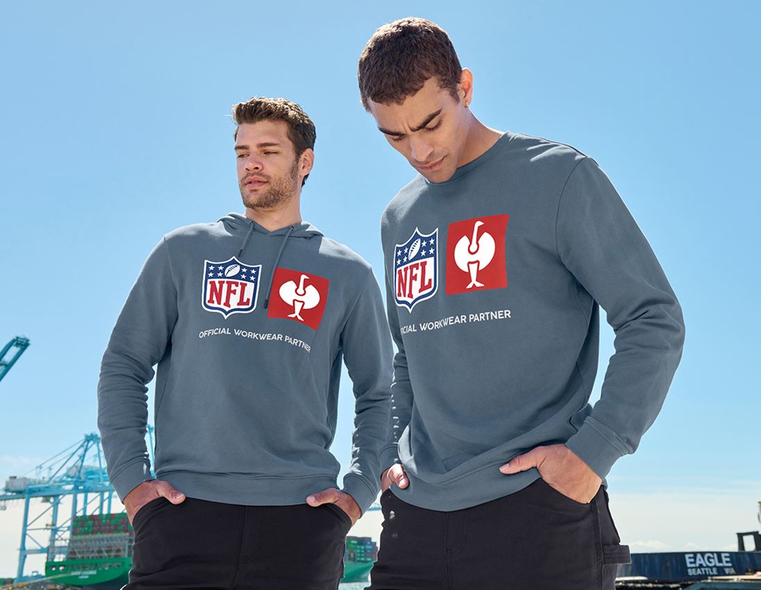 Vêtements: NFL Sweatshirt cotton + bleu oxyde