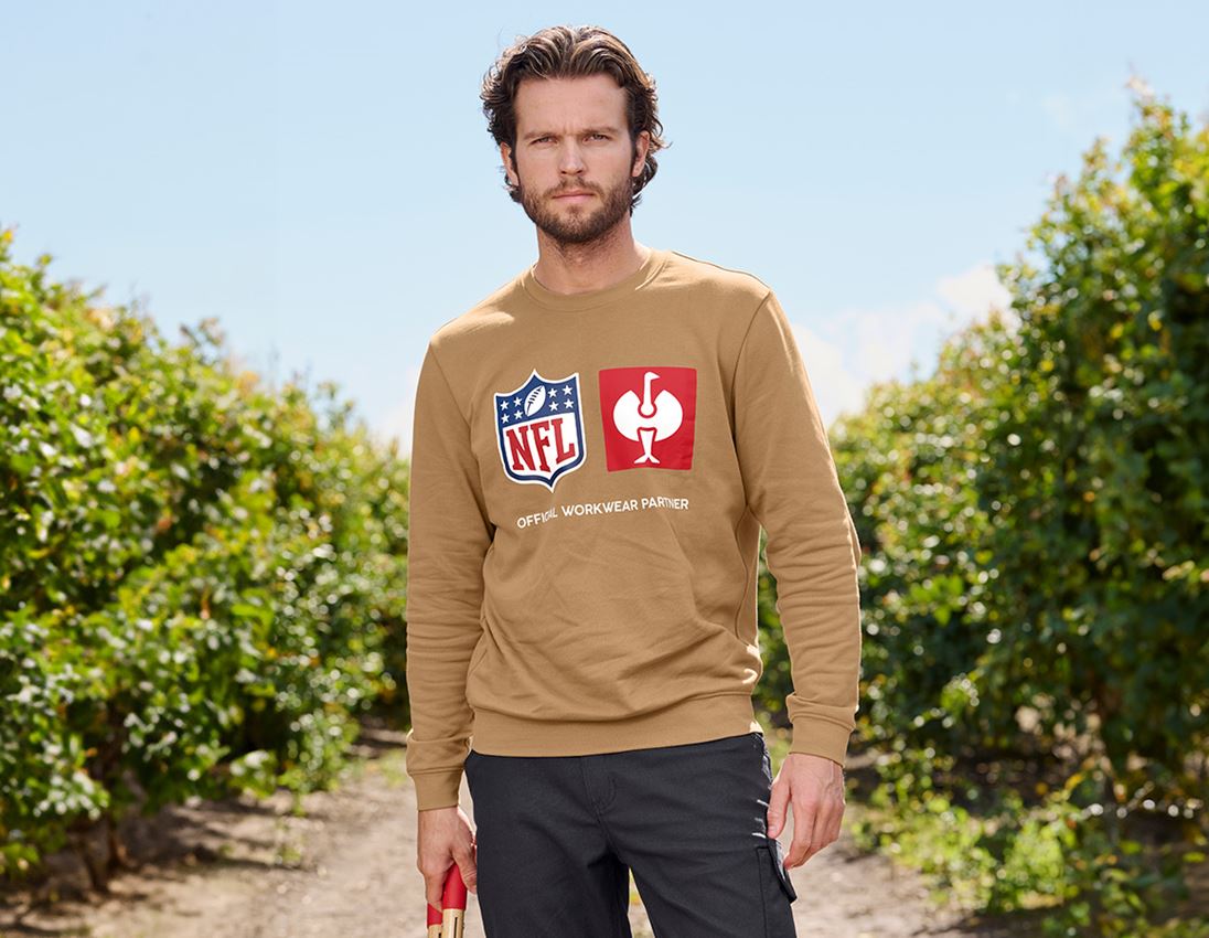 Shirts, Pullover & more: NFL Sweatshirt cotton + almondbrown