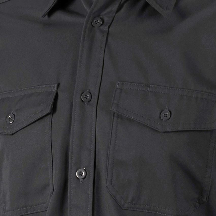 Shirts & Co.: Arbeitshemd e.s.classic, langarm + schwarz 2