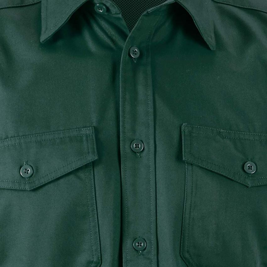 Shirts & Co.: Arbeitshemd e.s.classic, kurzarm + grün 2