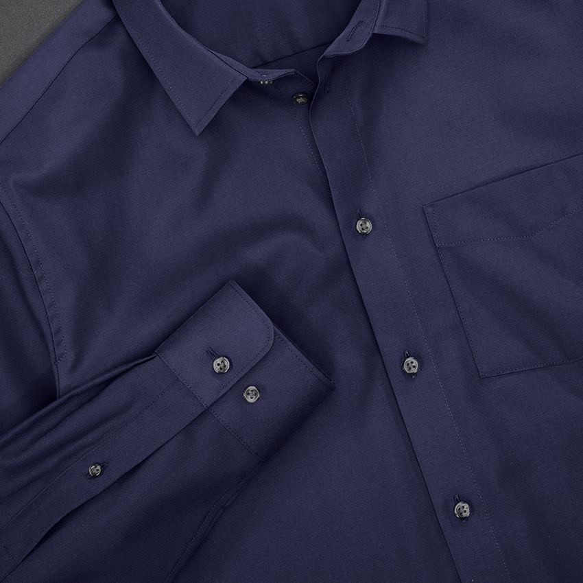 Topics: e.s. Business shirt cotton stretch, comfort fit + navy 3