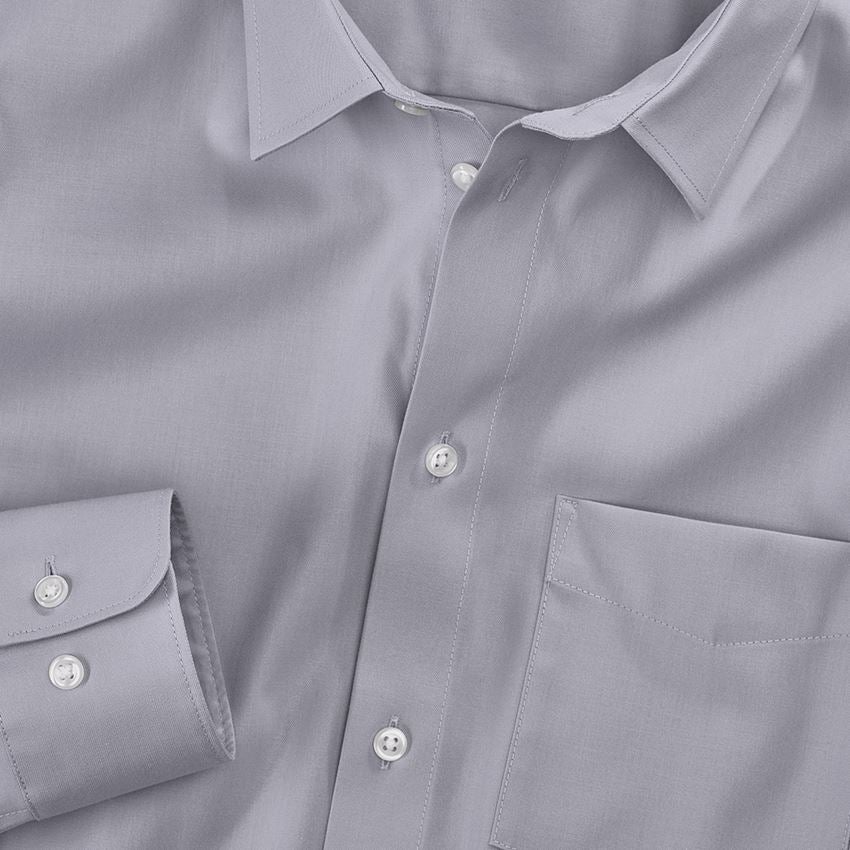 Topics: e.s. Business shirt cotton stretch, comfort fit + mistygrey 4