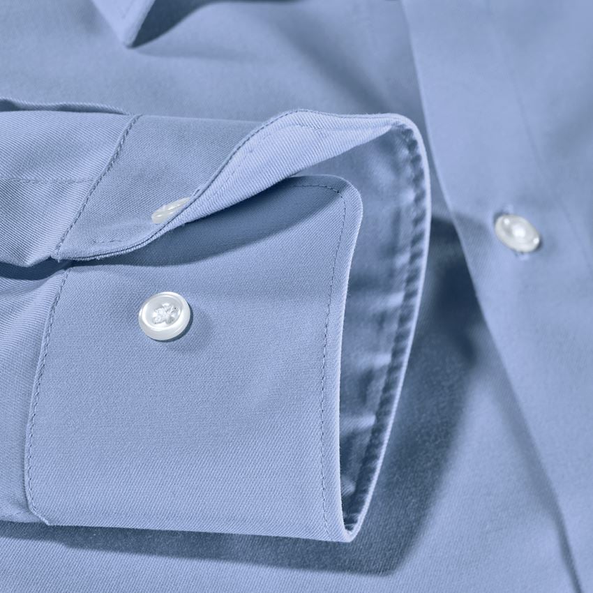 Shirts & Co.: e.s. Business Hemd cotton stretch, slim fit + frostblau 3