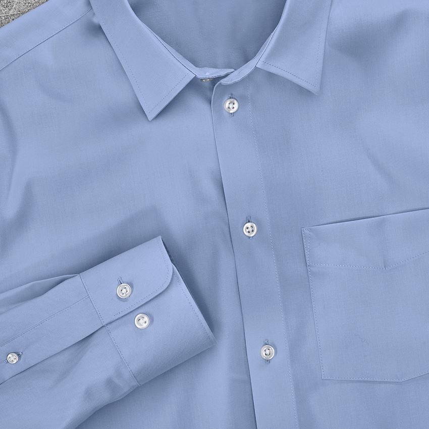 Topics: e.s. Business shirt cotton stretch, regular fit + frostblue 3