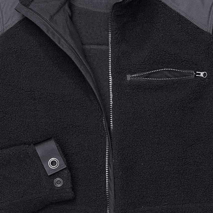 Jacken: Faserpelz Jacke e.s.roughtough + schwarz 2