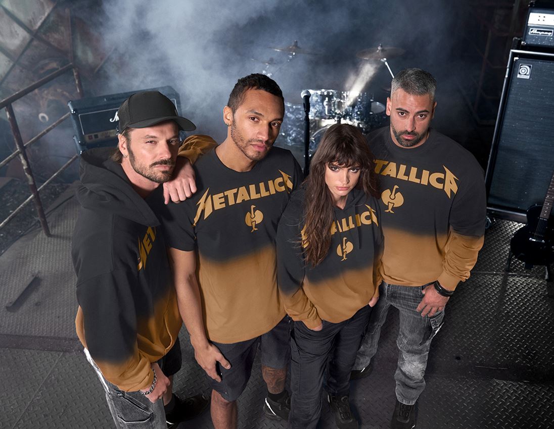 Shirts & Co.: Metallica cotton sweatshirt + schwarz/granit 2