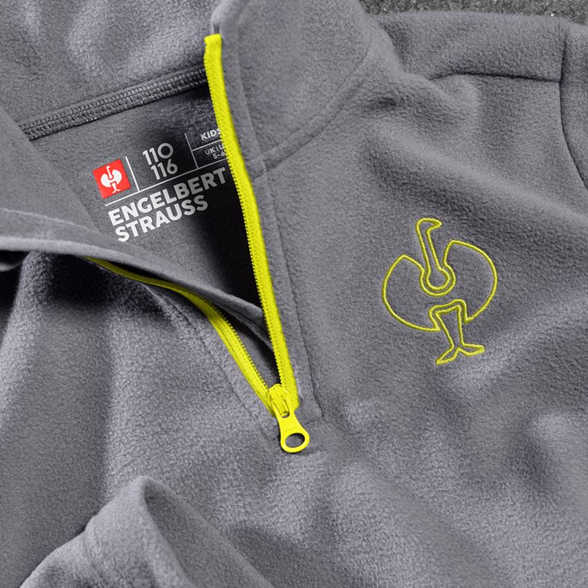 Shirts, Pullover & more: Fleece troyer e.s.trail, children's + basaltgrey/acid yellow 2