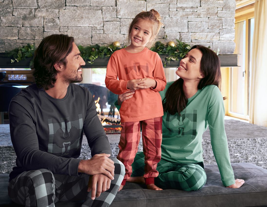 For the little ones: e.s. Pyjama Longsleeve, children's + pastelred 1
