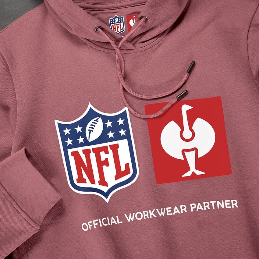 Kollaborationen: NFL Hoodie cotton, ladies + oxidrot 2