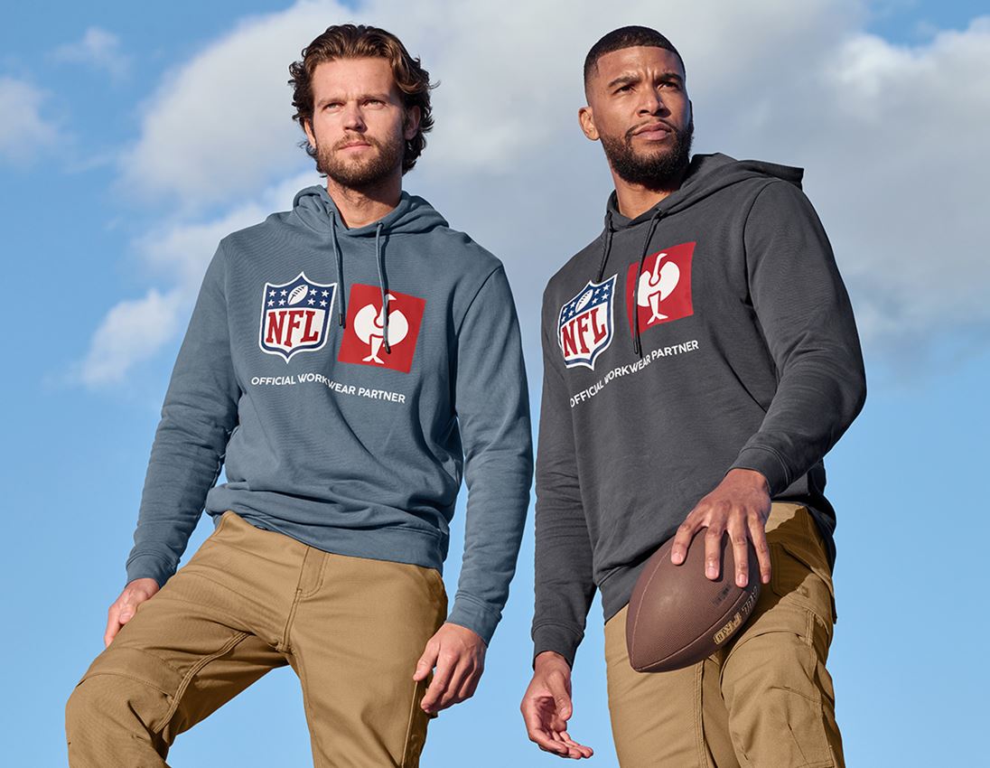 Kollaborationen: NFL Hoodie cotton + oxidblau 1