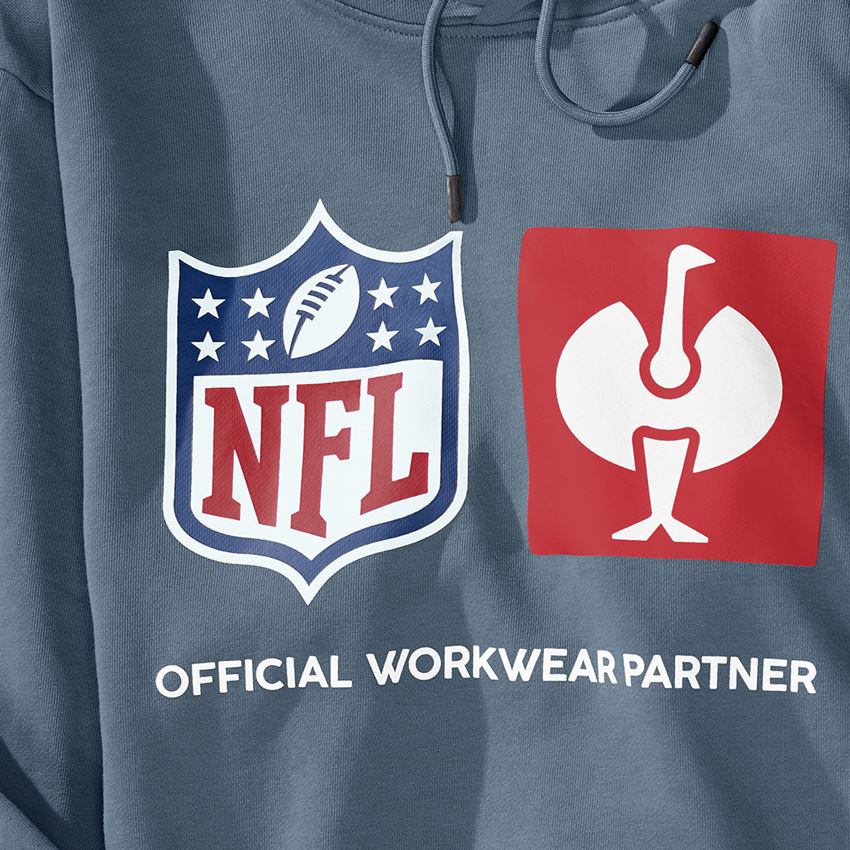 Kollaborationen: NFL Hoodie cotton + oxidblau 2