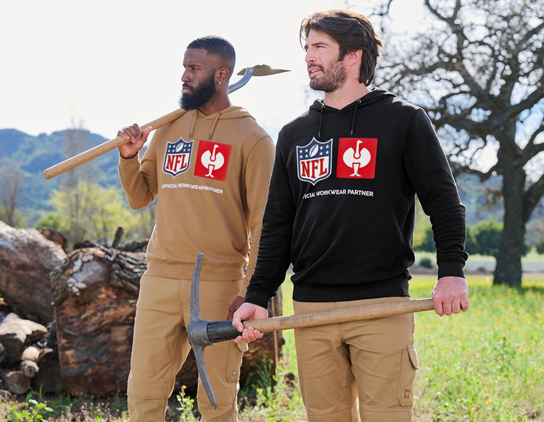 Clothing: NFL Hoodie cotton + almondbrown 4