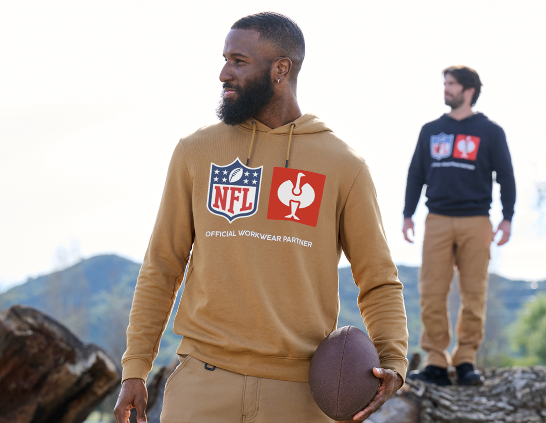 Clothing: NFL Hoodie cotton + almondbrown 3