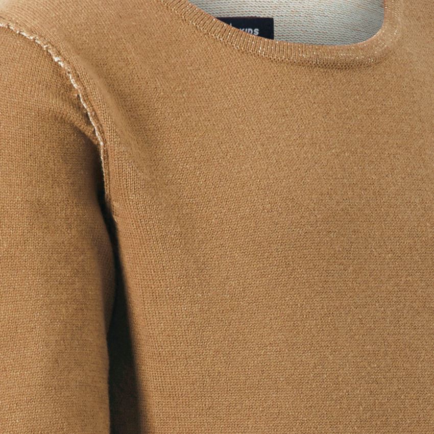 Shirts & Co.: Strickpullover e.s.iconic, Kinder + mandelbraun 2